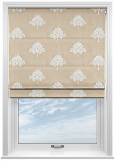 William Morris At Home Marigold Tree Embroidery, Chalk - Roman Blind